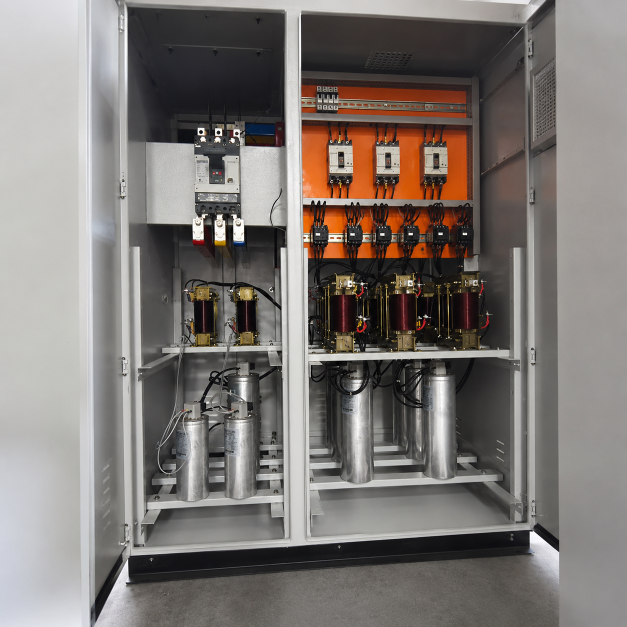 APFC panel with detuned filter and digital controller